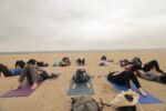 yoga op het strand